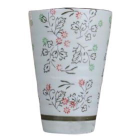 Chinese Style Ceramic Cocktail Cup Blue and White Porcelain Vintage Wine Cup Summer Drinks Glass, Flower, 230ml