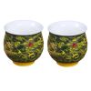 2 Pcs 3.4 oz Chinese Porcelain Teacup Kongfu Tea Cups Dragon Wine Cup