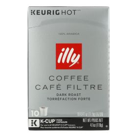 Illy Caffe Coffee - Kcups Black Dark Roasted - Case Of 6 - 10 Count