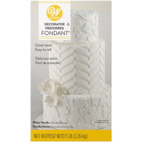 Wilton Decorator Preferred Premade White Fondant, Vanilla Flavored, 5 lb.