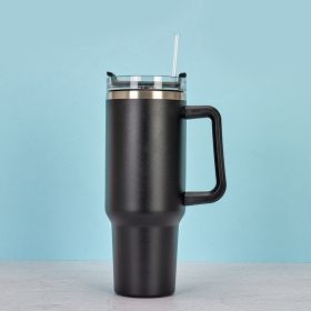 1200ml Stainless Steel Mug Coffee Cup Thermal Travel Car Auto Mugs Thermos 40 Oz Tumbler with Handle Straw Cup Drinkware New In (Color: Q, Capacity: 1200ml)