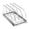 VEVOR Pan and Pot Rack, Expandable Pull Out Under Cabinet Organizer, Cookie Sheet Baking Pans tray Organization, Adjustable Wire Dividers