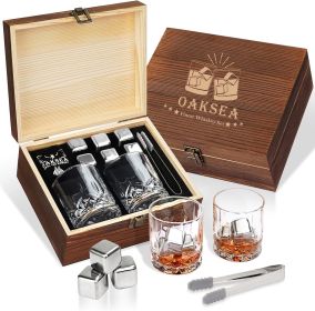 Stainless Steel Whiskey Glasses Stones Set (Color: Stainless Steel)