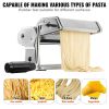 VEVOR Pasta Maker Machine, 9 Adjustable Thickness Settings Noodles Maker, Stainless Steel Noodle Rollers and Cutter, Manual Hand Press