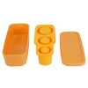 Ice Cube Tray Fit For 20OZ/30OZ/40OZ Stanley Cup Easy Release Silicone Hallow Cylinder Tumbler Ice Cube Mold With Lid And Bin for Iced Juice Whiskey C